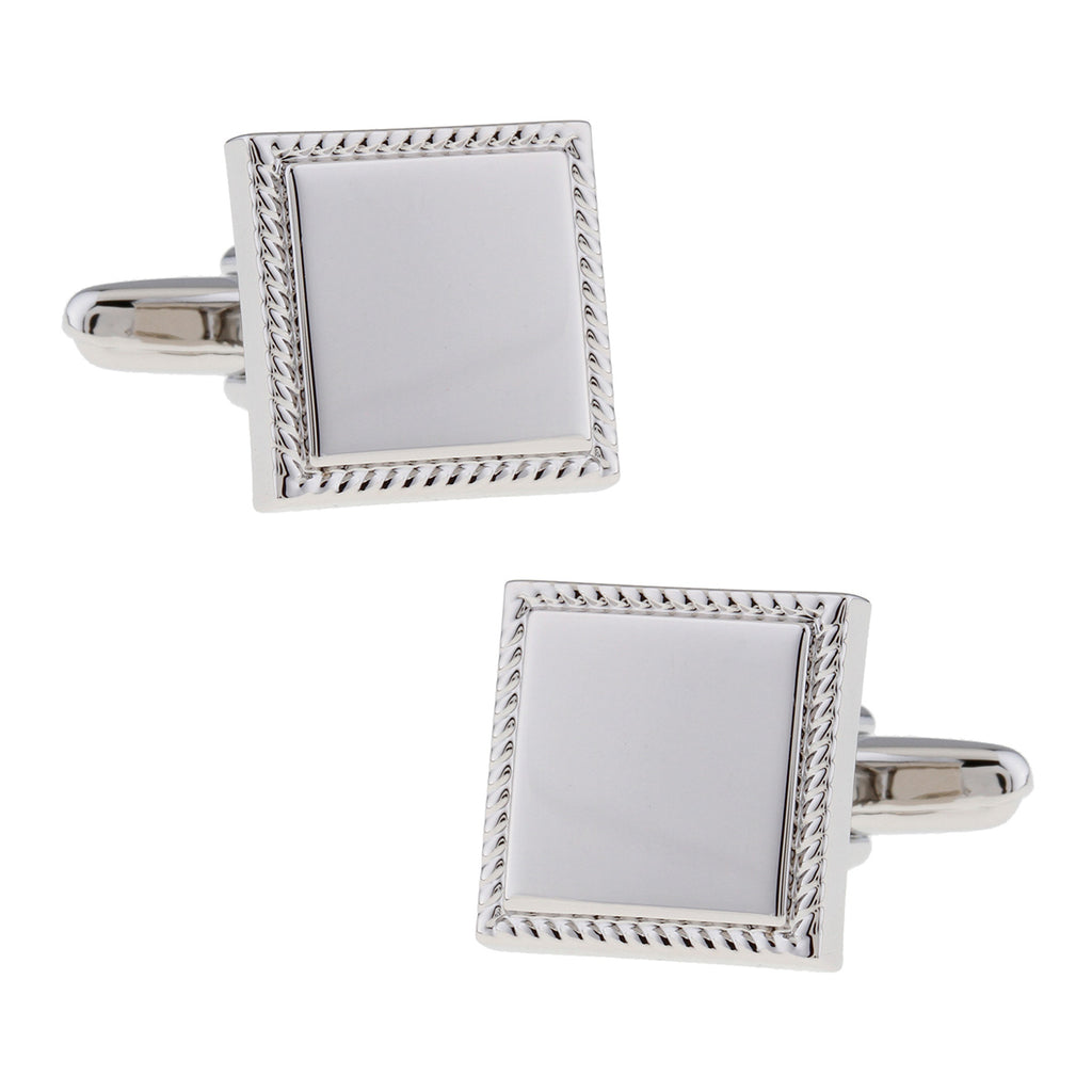 Silver Frame Cufflinks