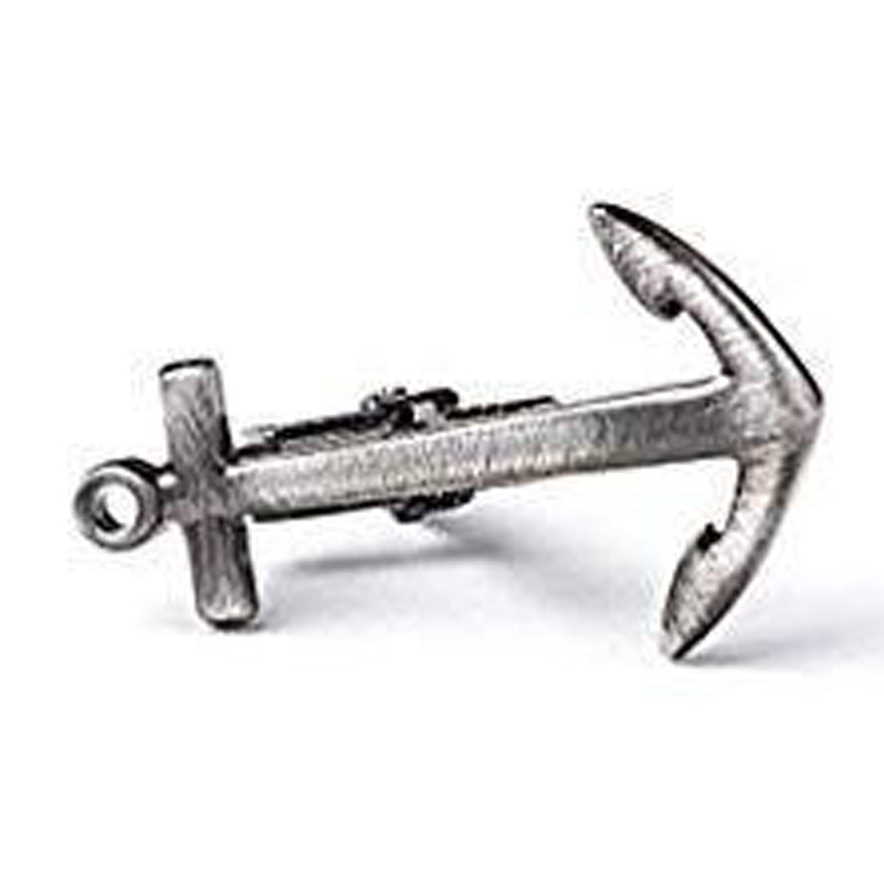 Anchor Tie Clip - Antique Silver Plated