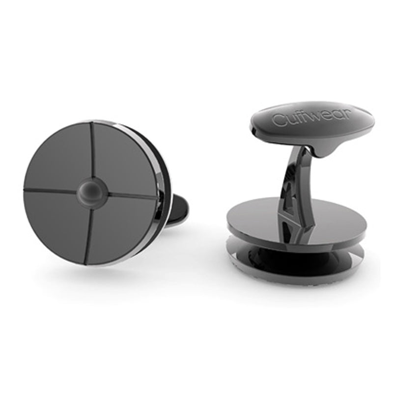 On Target - Black Cufflinks