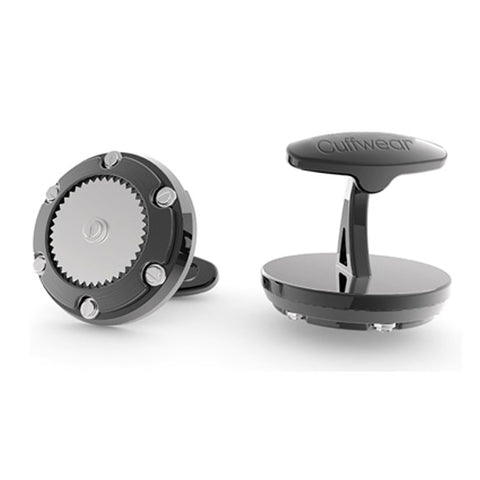 Screwed In Tight - Black Cufflinks
