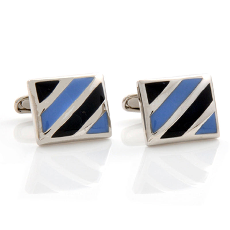 Double Blue Cufflinks