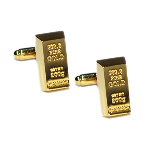 Gold Brick Cufflinks
