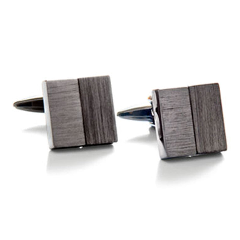 Gunmetal Block Cufflinks