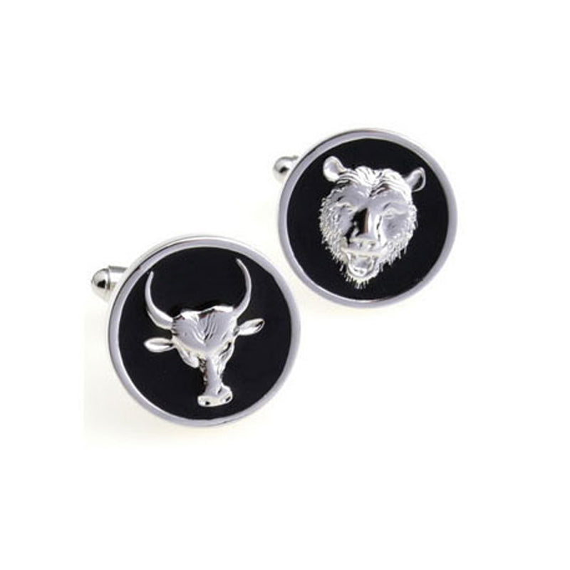 Bull Bear - Black Cufflinks