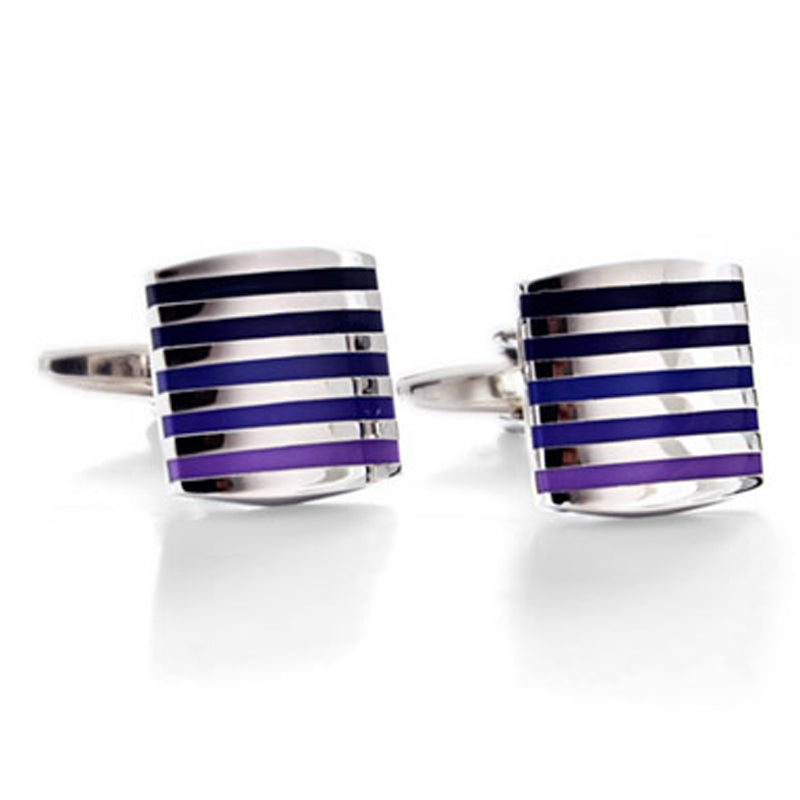 Show Your Stripes Purple Cufflinks