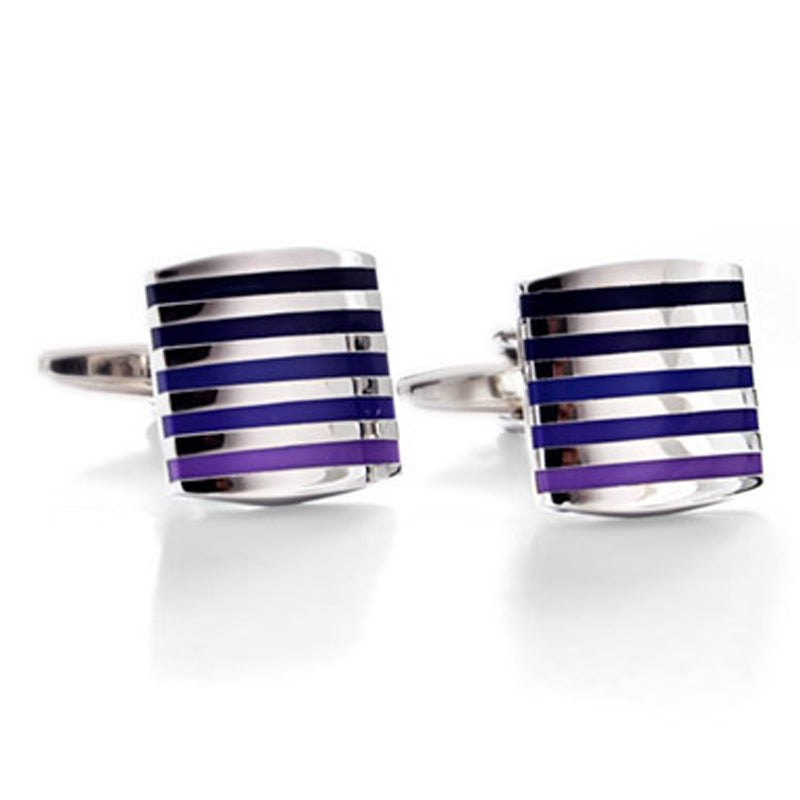 Show Your Stripes Purple Cufflinks
