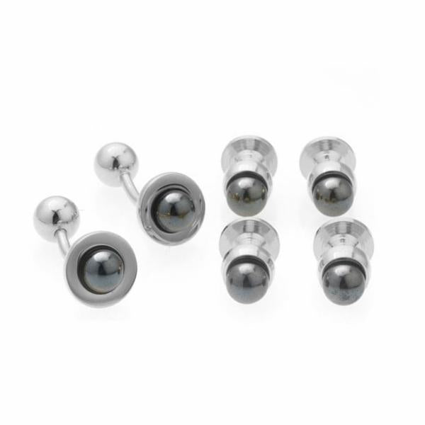 Cufflinks and Shirt Stud Set - Round