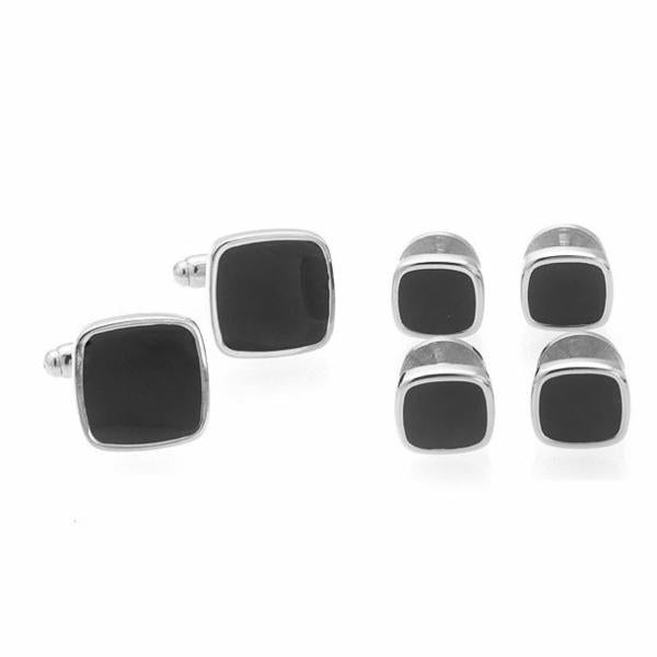 Cufflinks and Shirt Stud Set - Square